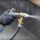 Abrasive blasting outdoor fountain tiles