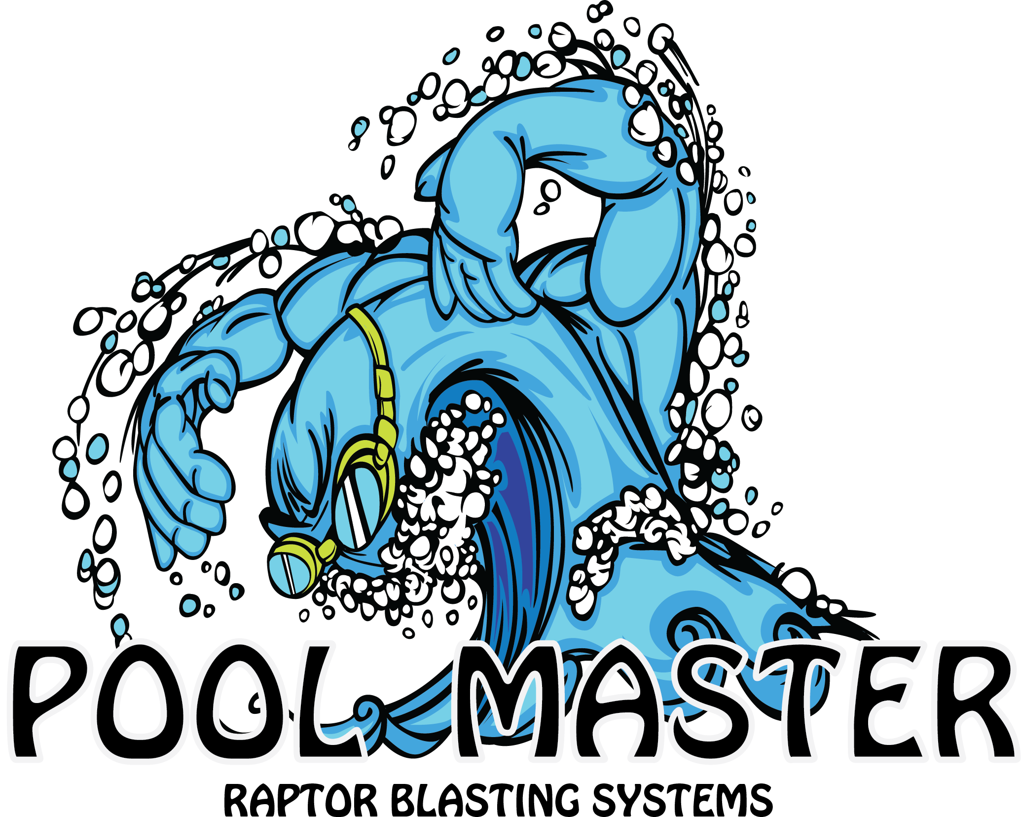 Pool Master logo of pool monster